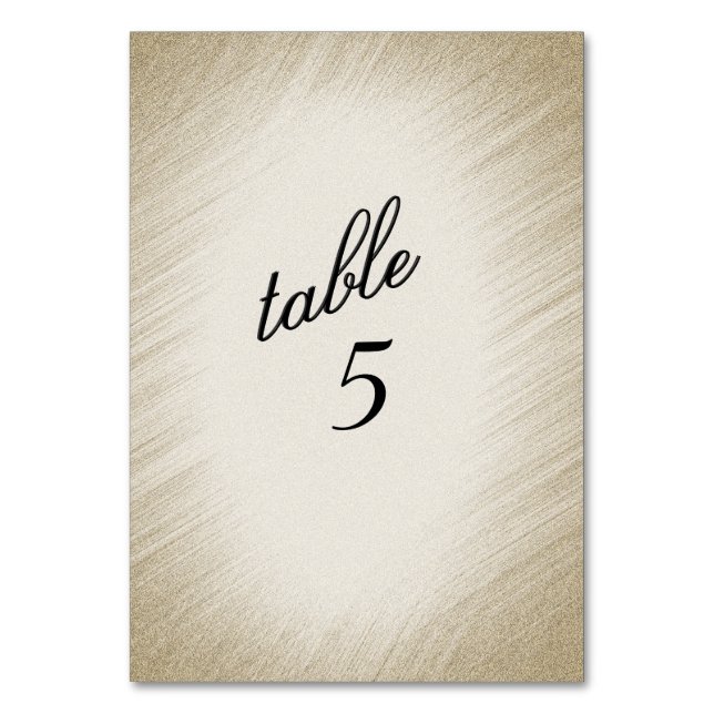 Numeração De Mesa Número de Mesa em Dourado Antigo (Frente)