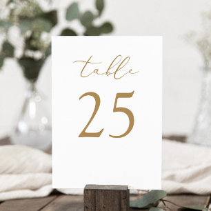 Numeração De Mesa Número de Mesa Minimalista Moderno de Duas Faces