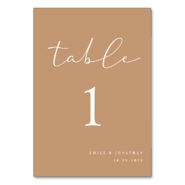 Numeração De Mesa Número de Mesa para Casamento Boho