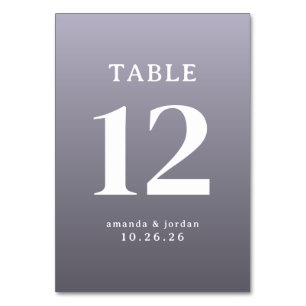 Numeração De Mesa Número de Mesa Roxo Sofisticado