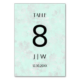 Numeração De Mesa Número de natal nevado