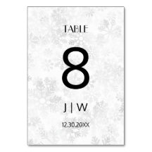 Número de Natal nevado 