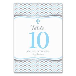 Numeração De Mesa Número de Tabela Cruzada - Azul e Prata