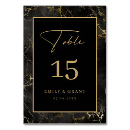 Numeração De Mesa Número de Tabela de Borda Dourada do Pedaço de Ped