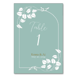 Numeração De Mesa Número de Tabela de Casamento Chic Natural