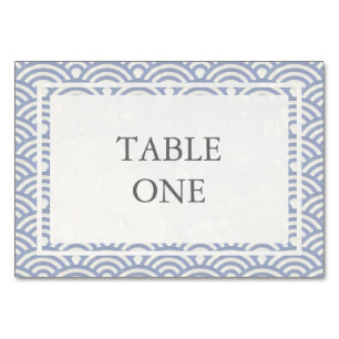 Numeração De Mesa Número de Tabela de Ondas Estilizadas Seigha Japon