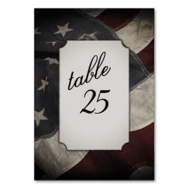 Numeração De Mesa Número de Tabela de Sinalizador Americano Distante