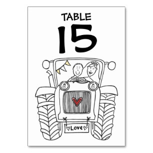 Numeração De Mesa Número de Tabela de Trator de Casamento de País Pe