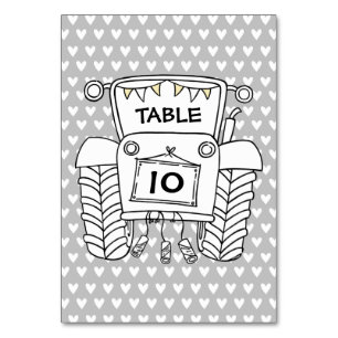 Numeração De Mesa Número de Tabela de Trator de Casamento de País Pe