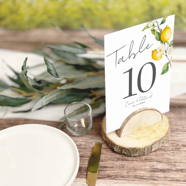 Numeração De Mesa Número de Tabela de Verão Clássico de Limão de Cit (Criador carregado)