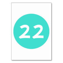 Número de Tabela do Círculo Turquesa