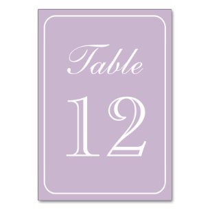Numeração De Mesa Número de Tabela Lilac Simples Elegante