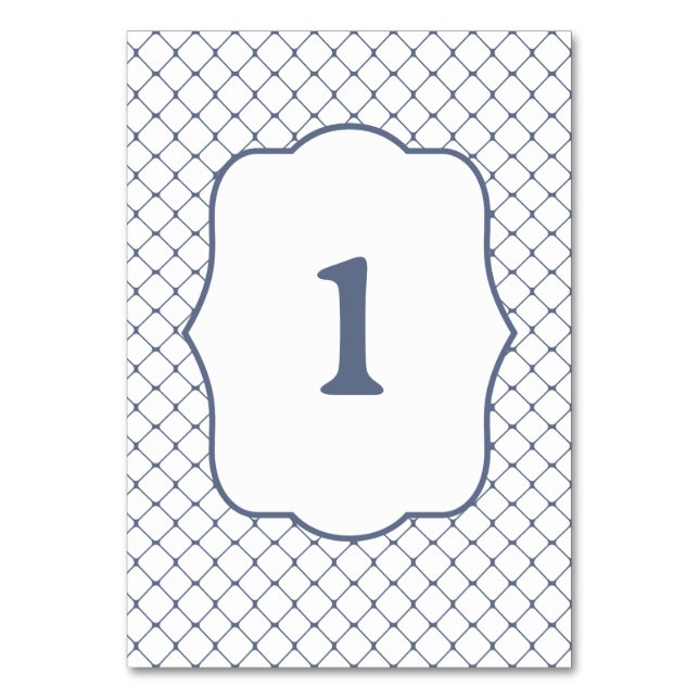 Numeração De Mesa Número de Tabela Líquido de Pesca Azul (Frente)