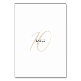 Numeração De Mesa Número de Tabela Minimalista