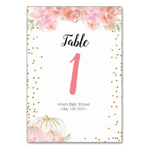 Numeração De Mesa Número de Tabela Moderna da Bomba Floral