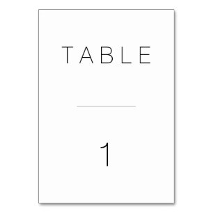 Numeração De Mesa Número de Tabela Moderna Suíça