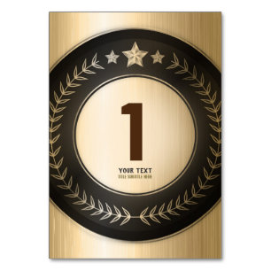 Numeração De Mesa NÚMERO DE Tabela Ouro IMPRESSÃO DIY PERSONALIZADO