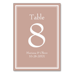 Numeração De Mesa Número de Tabela Rosa Mínimo da Fronteira Modern