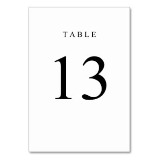 Numeração De Mesa Número de Tabela Simples - 13