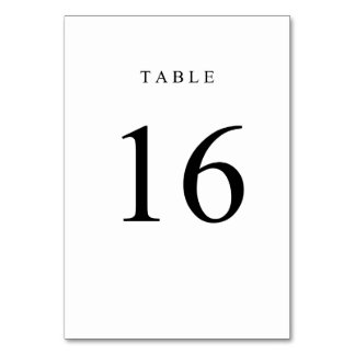 Numeração De Mesa Número de Tabela Simples - 16