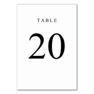 Numeração De Mesa Número de Tabela Simples - 20