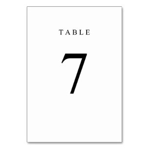 Numeração De Mesa Número de Tabela Simples - 7