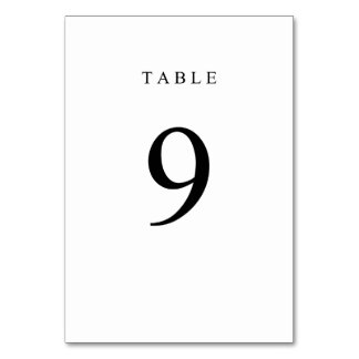 Numeração De Mesa Número de Tabela Simples - 9