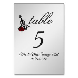 Numeração De Mesa Número de Tabela Violino
