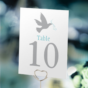 Numeração De Mesa Número do casamento ou da mesa de ocasional de ave