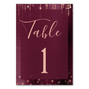Numeração De Mesa Número metálico da mesa do casamento Dourado