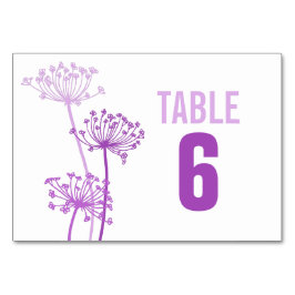 Numeração De Mesa Números da mesa de casamento da flor em Chervil