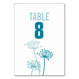 Numeração De Mesa Números da mesa de casamento da flor em Chervil