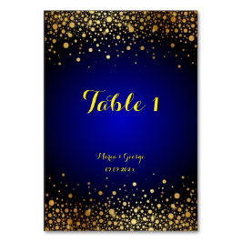 Numeração De Mesa Números da Mesa Real Azul e Popular Dourada