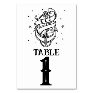 Numeração De Mesa Números de Mesa Casamento Tradicional Tatuagem Ânc