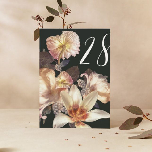 Numeração De Mesa Números de Mesa de Casamento Antigos Esmeralda Vin (Criador carregado)