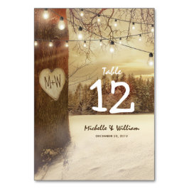 Numeração De Mesa Números de Mesa de Casamento das Luzes da Árvore d