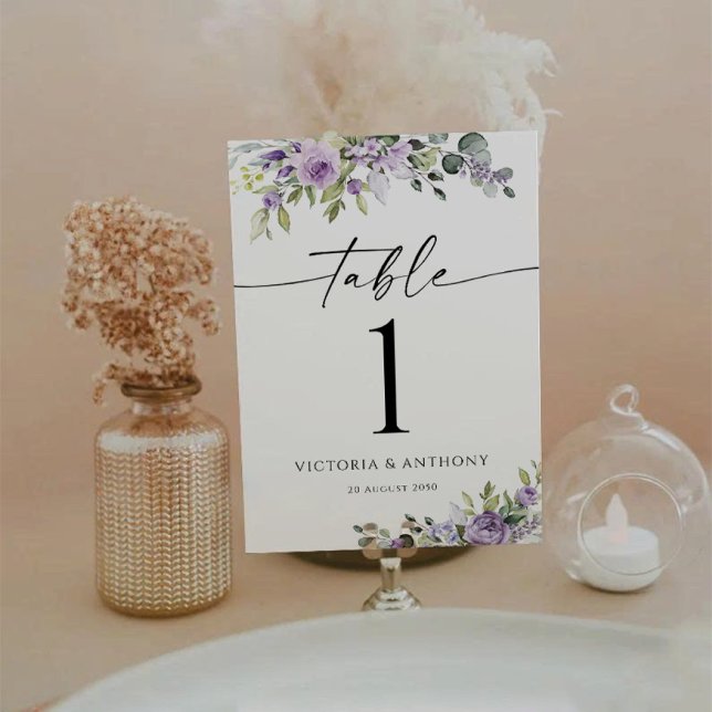 Numeração De Mesa Números de Mesa de Casamento de Eucalipto Elegante (Criador carregado)