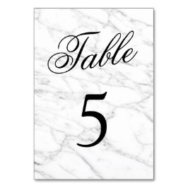 Numeração De Mesa Números de mesa de casamento de pedra-marmorta bra