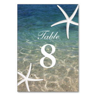 Numeração De Mesa Números de mesa de casamento de Starfish Summer Be