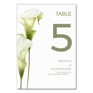 Numeração De Mesa Números de Mesa de Casamento "Delicadas Copas-de-L