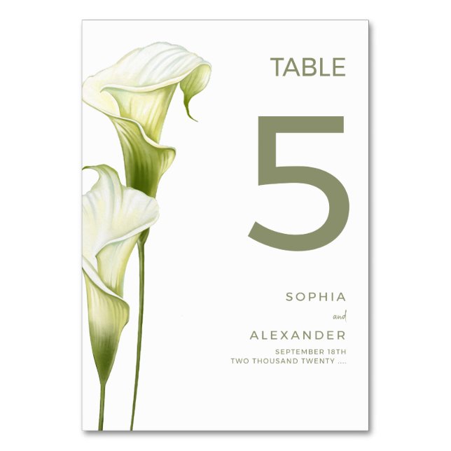 Numeração De Mesa Números de Mesa de Casamento "Delicadas Copas-de-L (Frente)