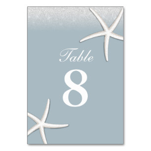 Numeração De Mesa Números de Mesa de Casamento Estrela do Mar Azul E