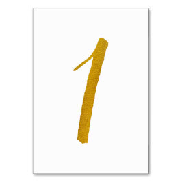 Numeração De Mesa Números De Mesa De Casamento (Folha De Ouro Faux) 