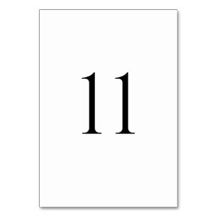 Numeração De Mesa Números de Mesa de Casamento Modernos (1–20)