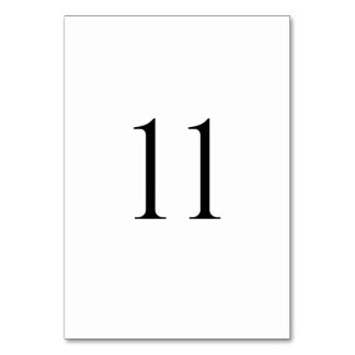 Numeração De Mesa Números de Mesa de Casamento Modernos (1–20)