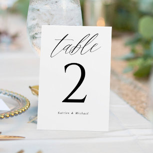 Numeração De Mesa Números de Mesa de Casamento Modernos e Elegantes