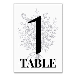 Numeração De Mesa Números de Mesa de Casamento Rosa Minimalista