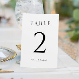 Numeração De Mesa Números de Mesa de Casamento Simples e Elegantes