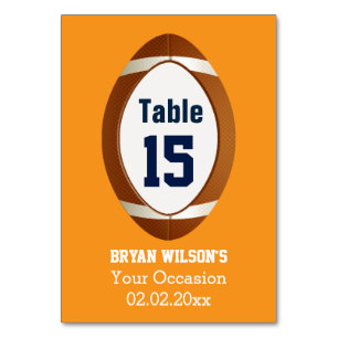 Numeração De Mesa Números de mesa personalizados Futebol do Partido