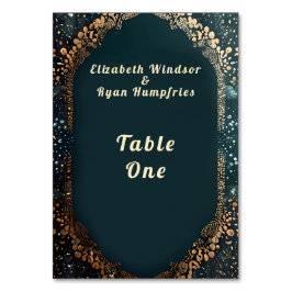 Numeração De Mesa Números de placa de mesa design floral